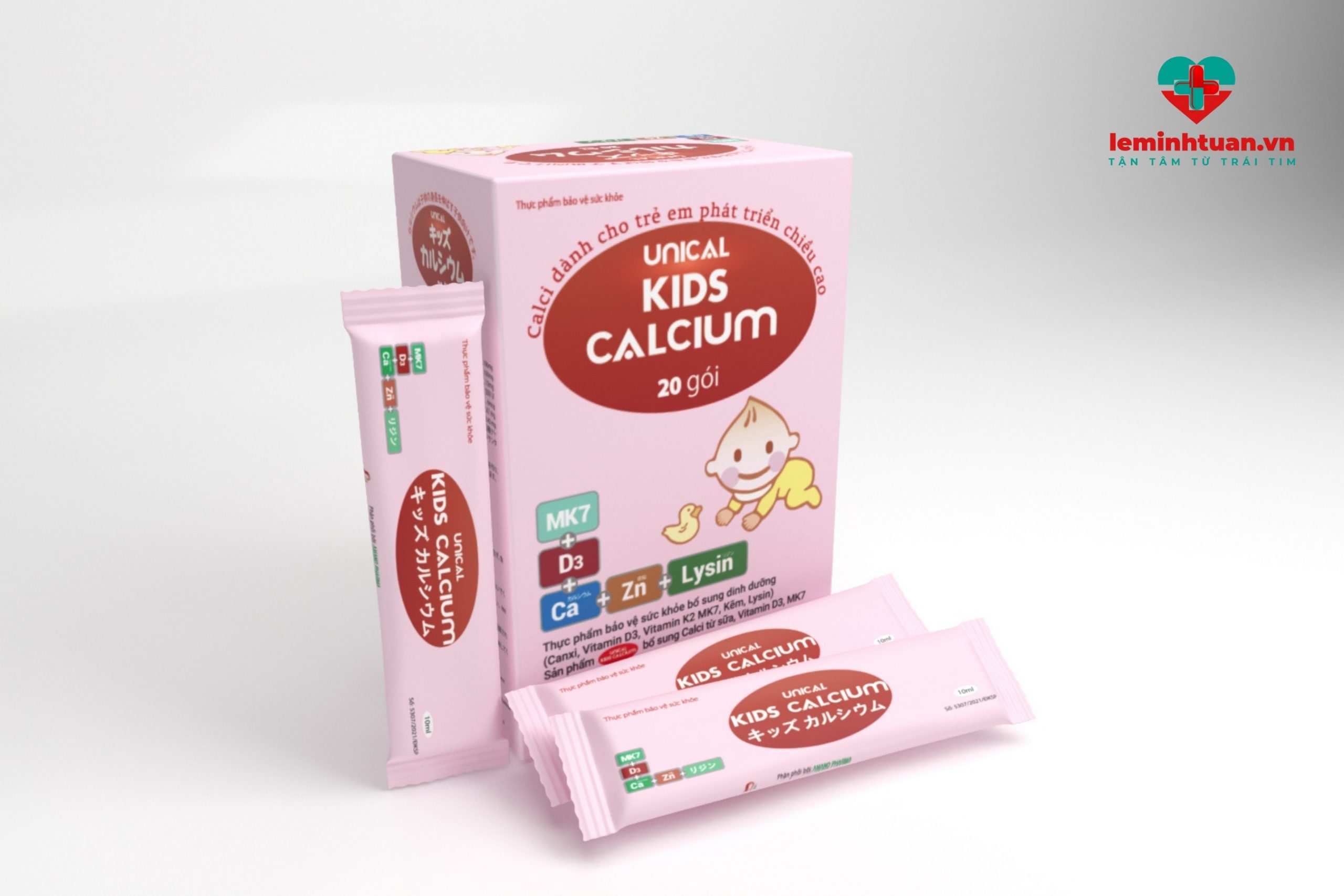 Unical Kids Calcium bổ sung vitamin D3 K2 cho trẻ sơ sinh