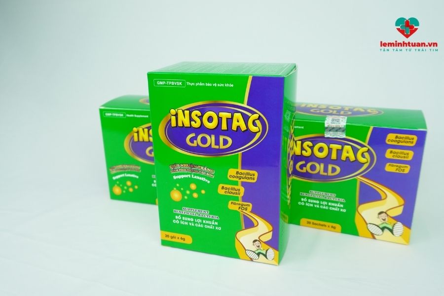 INSOTAC GOLD thuốc dễ đi cầu cho trẻ táo bón