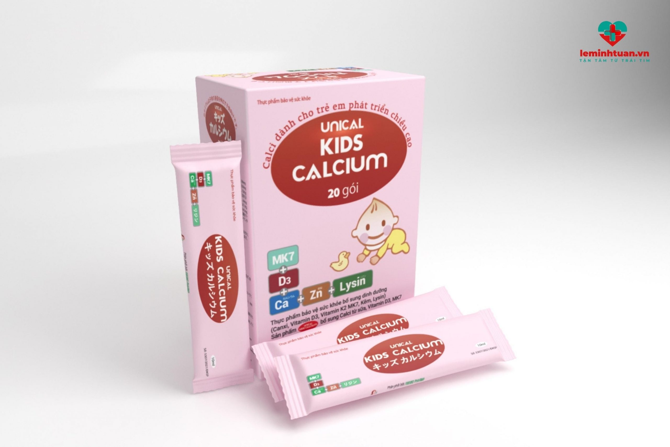 Sản phẩm bổ sung D3 cho bé trên 1 tuổi Unical Kids Calcium 