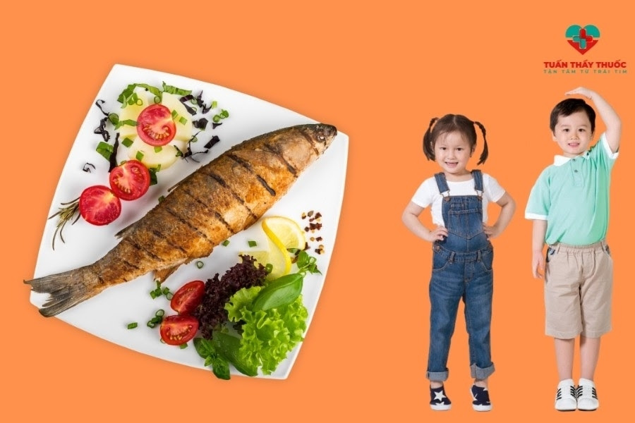 Cho trẻ kém hấp thu chậm tăng cân ăn cá