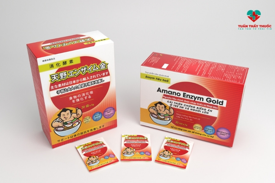 Cốm tiêu hoá Amano Enzym Gold tăng cường sức khoẻ hệ tiêu hoá