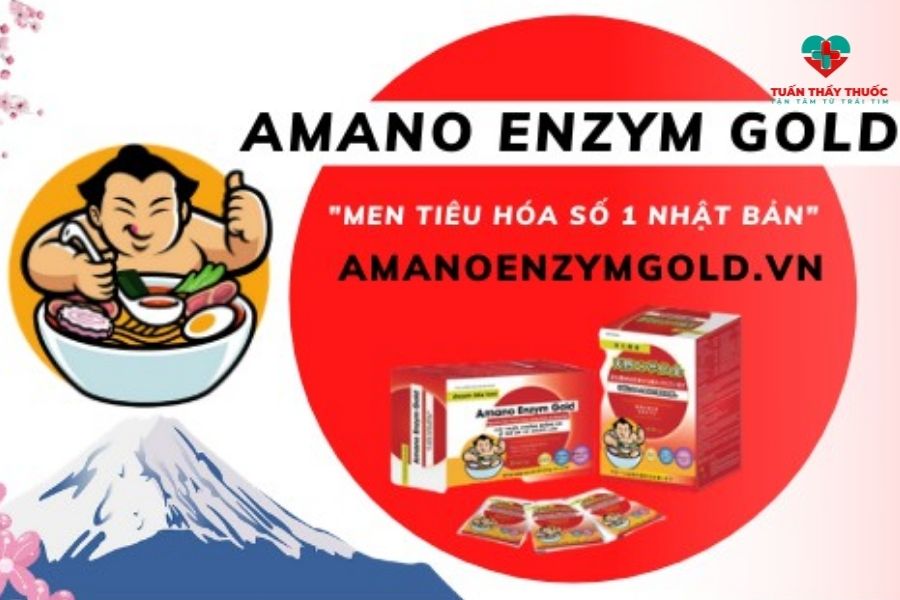 Bé chậm tăng cân nên bổ sung gì: Men tiêu hóa Amano Enzym Gold