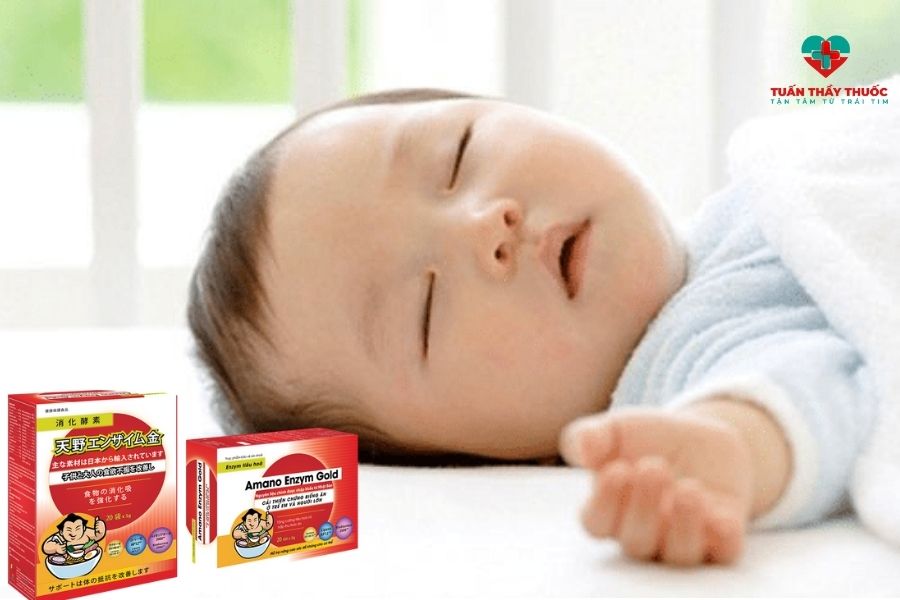 Amano Enzym Gold tốt cho trẻ bị nghẹt mũi khó thở khi ngủ