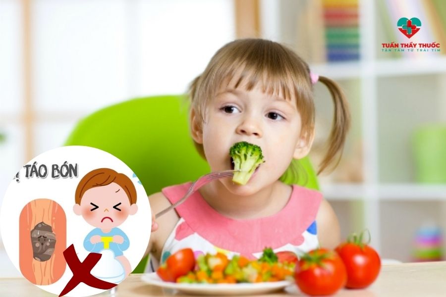 Cho trẻ ăn rau thường xuyên