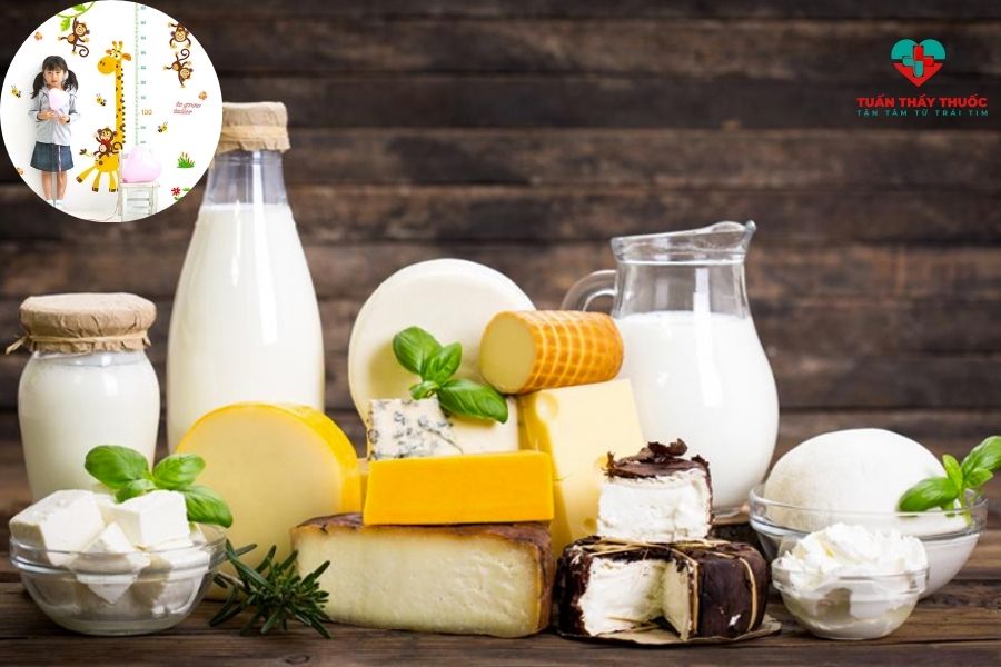 Sữa và các chế phẩm của sữa - thức ăn tăng chiều cao