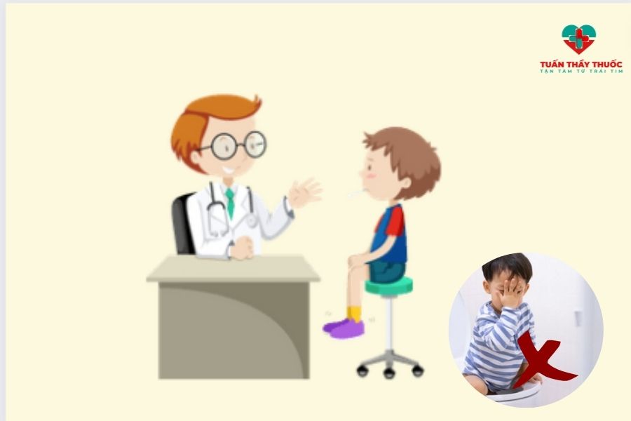Trẻ bị tiêu chảy nên làm gì: cho bé đi khám bác sĩ