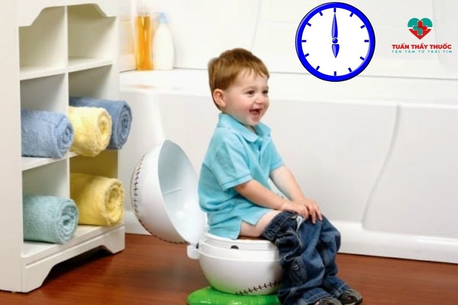 Cách đi vệ sinh được khi bị táo bón: Tập cho trẻ thói quen đi đại tiện vào buổi sáng