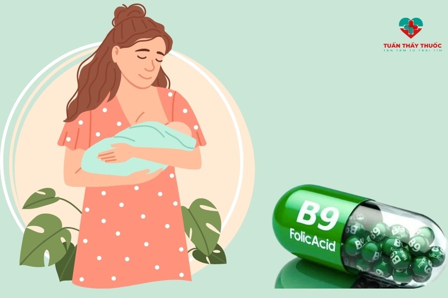 Combo thuốc cho mẹ sau sinh bao gồm acid folic