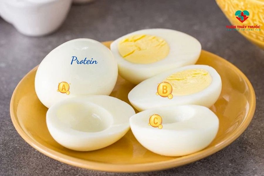 Protein có trong 1 quả trứng gà - protein trong lòng trắng trứng