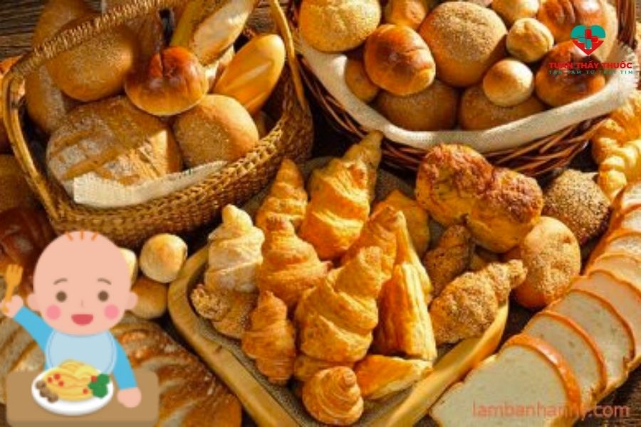 Thục phẩm có tinh bột: Bánh mì