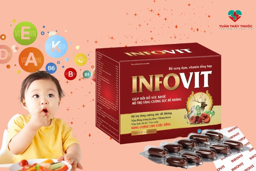 Bổ sung vitamin cho trẻ bằng INFOVIT