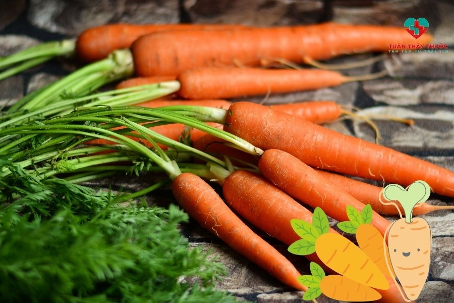 Cà rốt - Thực phẩm chứa vitamin B6
