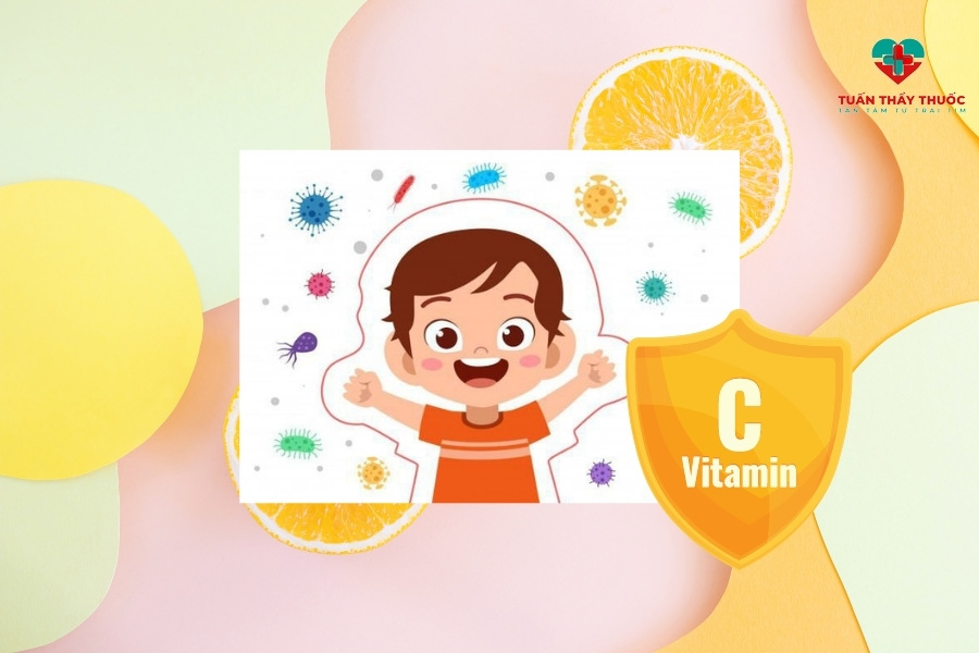 Vitamin C giúp tăng cường miễn dịch cho trẻ