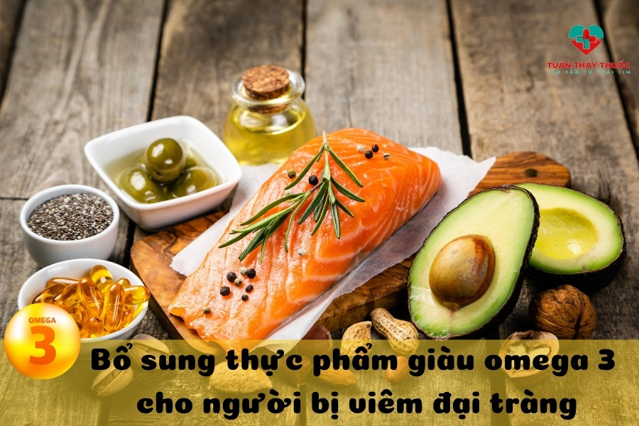 Cách trị viêm địa tràng tại nhà: Bổ sung thực phẩm giàu omega-3