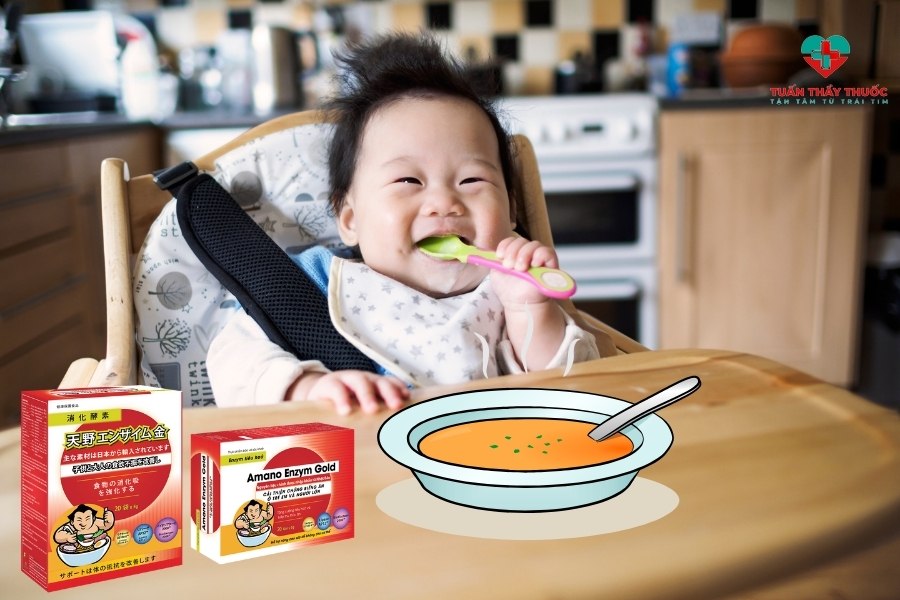 AMANO ENZYM GOLD giúp bé hấp thu tốt thực phẩm tăng chiều cao cho bé 1 tuổi