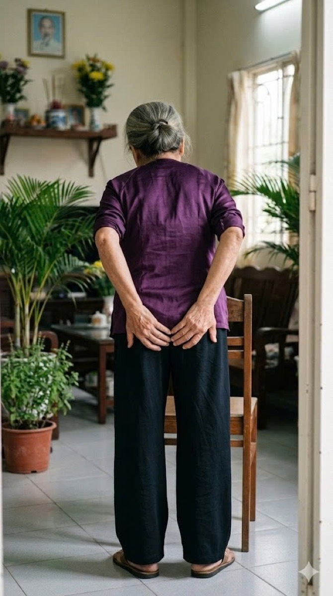 người già bị trĩ, táo bón 1